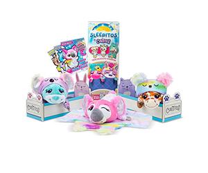 Cutetitos Sleepitos, Basic Fun, Juguetes de Peluche para abrazar a la Hora de acostarse, Cada Sleepito Viene con su Cama y un cómodo Pijama, Juguetes de Peluche para niños y niñas