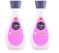 Cutex - Quitaesmalte Hidratante de Uñas, con Acetona, Glicerina, Aceites Minerales y Vitamina E, Elimina el Esmalte, Limpia, Hidrata y Fortalece las Uñas y las Cutículas - 200 ml (Paquete de 2)