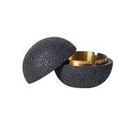 Cutfouwe Cubo de basura de mesa - Capacidad ideal, fácil de limpiar, para todo tipo de climas, perfecto para el balcón, también como elegante decoración de mesa, color negro