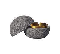Cutfouwe Cubo de basura de mesa - Capacidad ideal, fácil de limpiar, para todo tipo de climas, perfecto para el balcón, también como elegante decoración de mesa, color gris