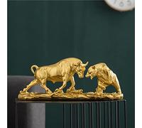 Cutfouwe Estatua Wall Street Toro y Oso en Batalla - Escultura Decorativa y Regalo para Brokers - Ideal para la Oficina, el Hogar y el Armario de Vinos