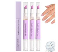 Cuticle Pusher Oil Pen, 2-in-1 Cuticle Remover Nail Oil, Gentle Exfoliation & Nail Bed Nourishment, Moisturizes Strengthens Repair, Nail Care for Dry Damaged Nails, Cuticles Cleaner Pen (3pcs)