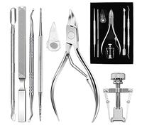 Cutícula Clipper, MEOWMEE Cuticle Nippers 7PCS Profesional Cuticle Remover Kit Nail Clipper Trimmer Cutter para cutícula overgrown/Uñas encarnadas Pedicura y manicura Trimmer Corrector Fixer