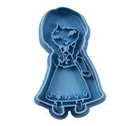 Cuticuter Anna Princesa Frozen Chibi Cortador de Galletas, Plástico, Azul, 8x7x1.5 cm