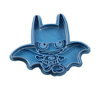 Cuticuter Batman Chibi Superheroes Cortador de Galletas, Plástico, Azul, 8x7x1.5 cm