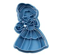 Cuticuter Bella Chibi Princesa Cortador de Galletas, Plástico, Azul, 8x7x1.5 cm