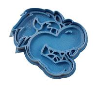 Cuticuter Bowser Cara Mario Bros Cortador de Galletas, Plástico, Azul, 8x7x1.5 cm