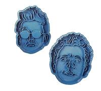 Cuticuter Crowley Azirafel Cortador de Galletas Good Omens 2 Unidades. azul