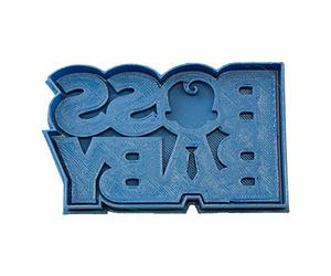 Cuticuter El Bebe Jefazo Logo Cortador de Galletas, azul