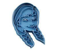 Cuticuter Frozen Anna Cortador de Galletas, Plástico, Azul, 8x7x1.5 cm