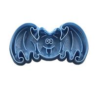 Cuticuter Halloween Murcielago Cortador de Galletas, Plástico, Azul, 8x7x1.5 cm