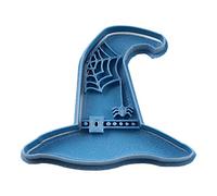 Cuticuter Halloween Sombrero Bruja Cortador de Galletas, Plástico, Azul, 8x7x1.5 cm