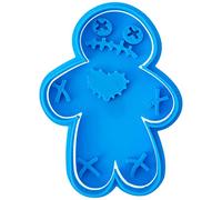 Cuticuter Halloween Vudu Cortador de Galletas, Plástico, Azul, 8x7x1.5 cm
