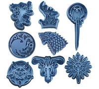 Cuticuter Juego De Tronos Completo Pack 8 Piezas Cortador de Galletas, azul