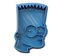 Cuticuter Los Simpsons Bart Cortador de Galletas, Plástico, Azul, 8x7x1.5 cm