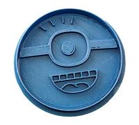 Cuticuter Minion Cortador de Galletas, Plástico, Azul, 8x7x1.5 cm