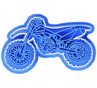 Cuticuter Moto Kawasaki Cortador de Galletas, Plástico, Azul