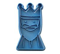 Cuticuter Navidad Melchor Cortador de Galletas, Plástico, Azul, 8x7x1.5 cm