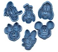 Cuticuter Pack Disney Caras cortador de galletas, azul. 8x7x1,5cm