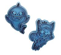Cuticuter PACK Pinkfong y Baby Shark Cortadores de Galletas, azul