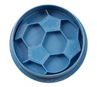 Cuticuter Pelota Fútbol cortador de galletas, azul. 8x7x1,5cm