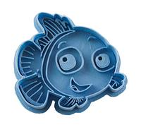 Cuticuter Pez Payaso Cortador de Galletas, Plástico, Azul, 8x7x1.5 cm