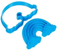 Cuticuter Rainbow Cortador de Galletas, Plástico, Azul, 8x7x1.5 cm