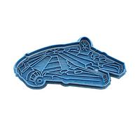 Cuticuter Star Wars Halcon Milenario Cortador de Galletas, Plástico, Azul, 8x7x1.5 cm