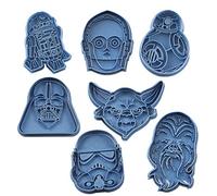 Cuticuter Star Wars Pack 7 Piezas Cortador de Galletas, azul