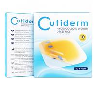 Cutiderm Vendaje para heridas adhesivo hidrocoloide estéril Pack de 10