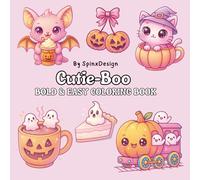 Cutie-Boo: Bold & Easy Halloween Coloring for Adults or Kids
