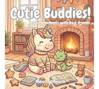 Cutie Buddies!: Relaxing moments with best friends, Coloring book for kids and teens, cute unicorns activity