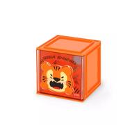 Legami Caja de escritorio modular Cutie Cubes Tiger – apilable, pegatinas incl., ABS, 90x90x100 cm