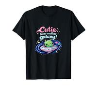Cutie de Otra Galaxia OVNI Alien Pun Design Camiseta