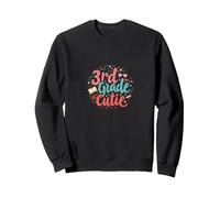 Cutie de Tercer Grado: celebración Escolar Divertida para Estudiantes Sudadera, Unisex para Adultos, Negro, M