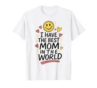 Cutie I Have the Best Mom in the World Mothers Day Girls Boy Camiseta
