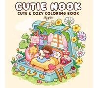 Cutie Nook: Coloring Book for Adults and Teens Featuring Cheerful Girls with Adorable Fuzzy Friends in Cozy Corner Designs for Relaxation