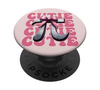 Cutie Pi Day 3.14 Maestro de matemáticas Amante de matemáticas Chica Coqueta Arco PopSockets PopGrip Adhesivo