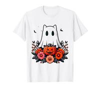 Cutie with Booty Spooky Cat 90s Fantasma Disfraz de Halloween para Hombre Camiseta