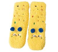 CutiePlusU Calcetines Peludos Divertidos 3D con Diseño de Animales - Ultra Ligeros, Abrigados y Antideslizantes,Yellow