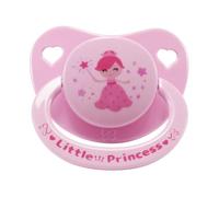 CutiePlusU Chupete Adulto con Escudo Grande y Tetina de Silicona - Libre de BPA, con Diseños Dulces para Aliviar el Estrés y la Relajación - Little Princess Pink