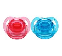 CutiePlusU Chupete de tamaño adulto Crystal Gloss Butterfly Chupete - Escudo grande Paquete de 2 - Rosa azul