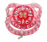 CutiePlusU Chupete para adultos, silicona transparente-Crystal Butterfly
