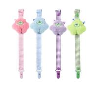 CutiePlusU Clips para chupete para adultos, paquete de 4 clips para llavero Paci para niños y niñas, ajuste universal para todos los chupetes - Pequeños diablos