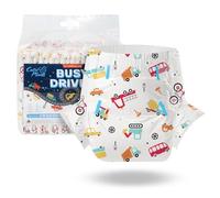 CutiePlusU Pañal adulto 10 piezas Busy Driver Bragas Desechables para Incontinencia con Bucles(Large 37"-47")