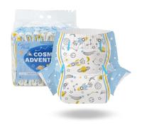 CutiePlusU Pañal adulto 10 piezas Cosmic Adventurer Bragas Desechables para Incontinencia con Bucles(Large 37"-47")