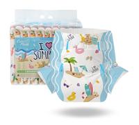CutiePlusU Pañal adulto 10 piezas I Love Summer Bragas Desechables para Incontinencia con Bucles(Medium 28"-38")