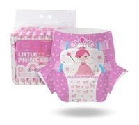 CutiePlusU Pañal adulto 10 piezas Little Princess Bragas Desechables para Incontinencia con Bucles(Medium 28"-38")