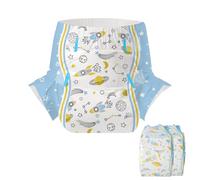 CutiePlusU Pañal adulto 2 piezas Cosmic Adventurer Bragas Desechables para Incontinencia con Bucles(Medium 28"-38")