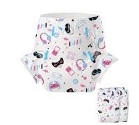 CutiePlusU Pañal adulto 2 piezas Game Baby Bragas Desechables para Incontinencia con Bucles(Large 37"-47")